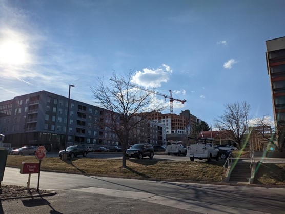 Picture of apartments being built on Union